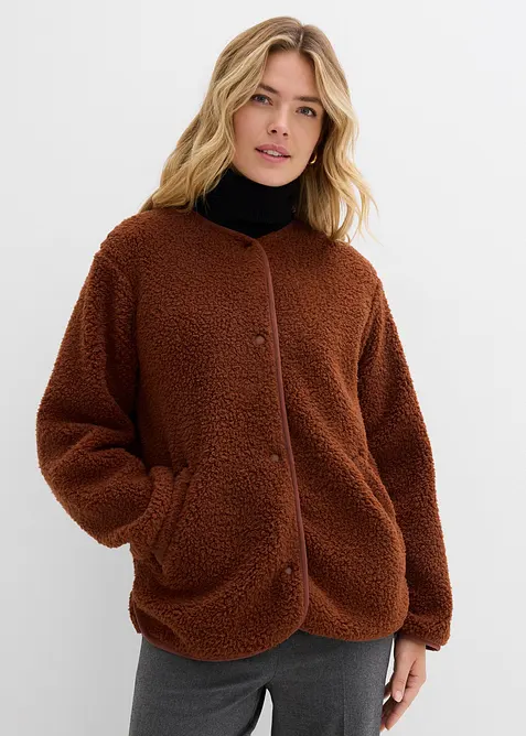 Giacca in pile teddy, bonprix