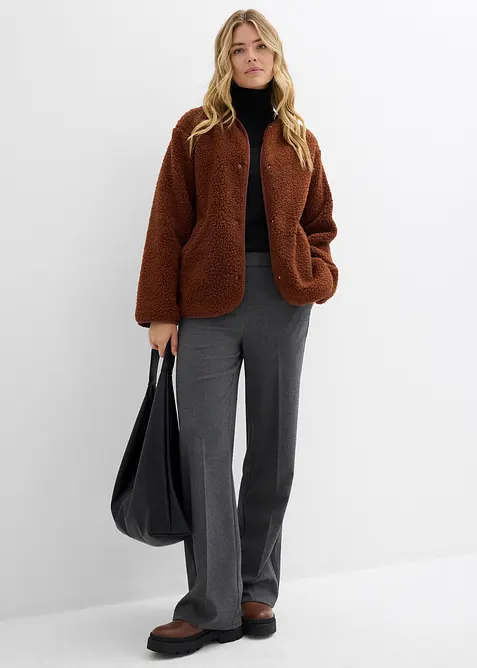 Giacca in pile teddy, bonprix