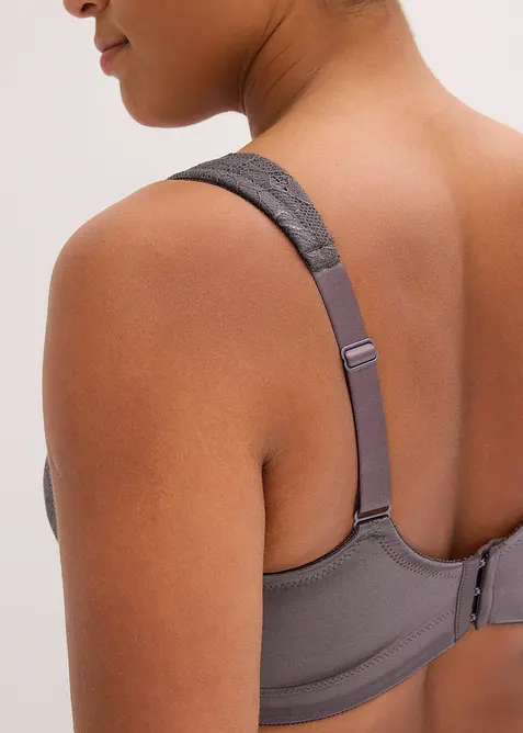 Reggiseno contenitivo senza ferretto con spalline imbottite, bonprix