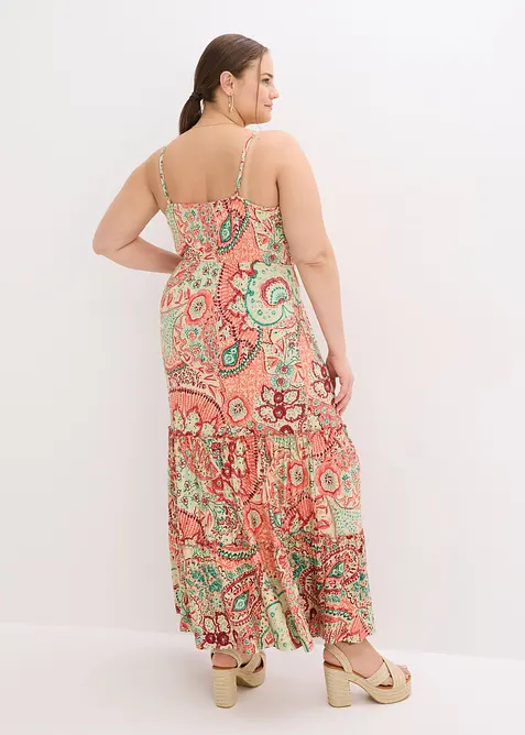 Abito con spalline in morbido jersey misto viscosa, bonprix