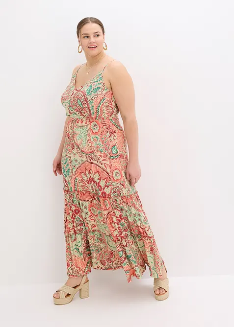 Abito con spalline in morbido jersey misto viscosa, bonprix