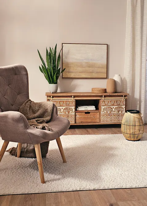 Poltrona con impuntura diagonale, bonprix