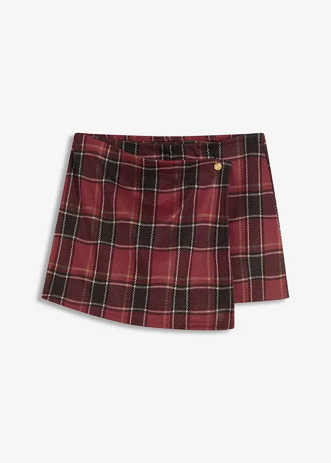 Gonna-pantalone corta con bottone gioiello, bonprix