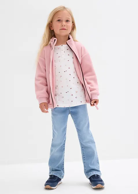 Jeans bootcut con cinta comoda, vita media, bonprix