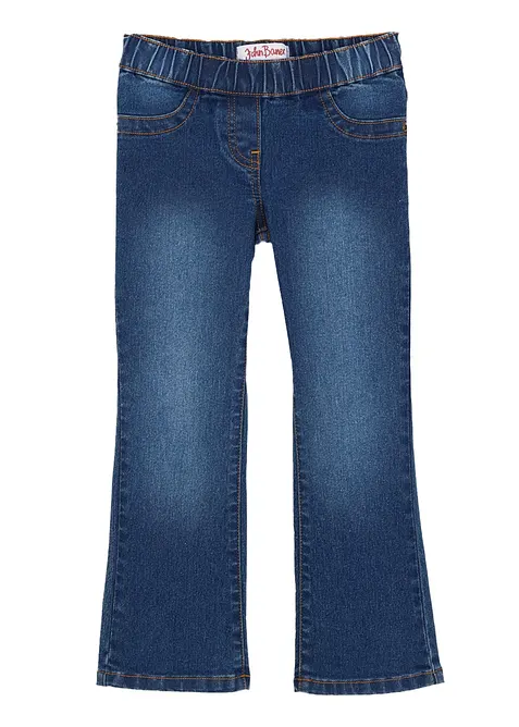 Jeans bootcut con cinta comoda, vita media, bonprix