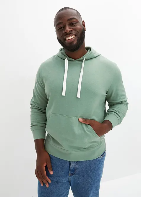 Felpa con cappuccio in puro cotone, bonprix