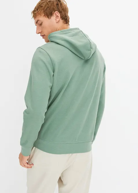 Felpa con cappuccio in puro cotone, bonprix