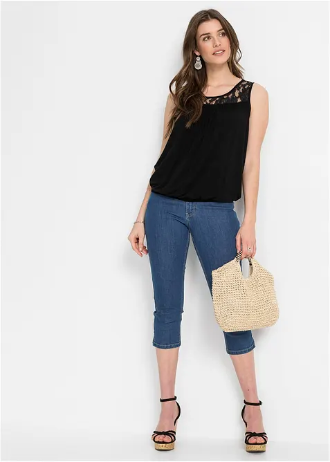 Top in misto viscosa, bonprix