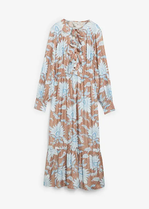 Abito lungo in misto viscosa fine, bonprix