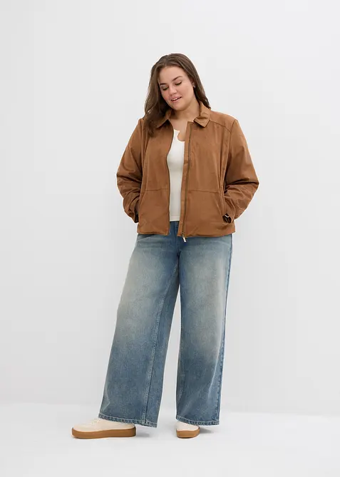 Giacca in similpelle scamosciata, bonprix