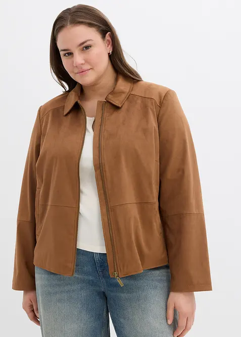 Giacca in similpelle scamosciata, bonprix