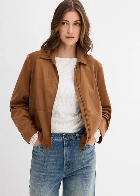 Giacca in similpelle scamosciata, bonprix