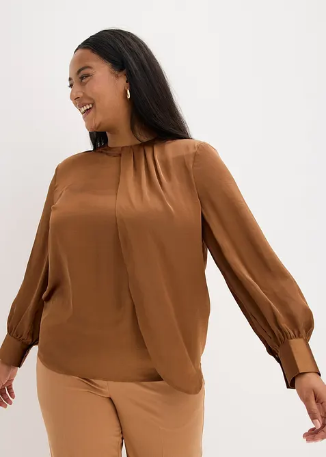 Blusa in satin fluente, bonprix