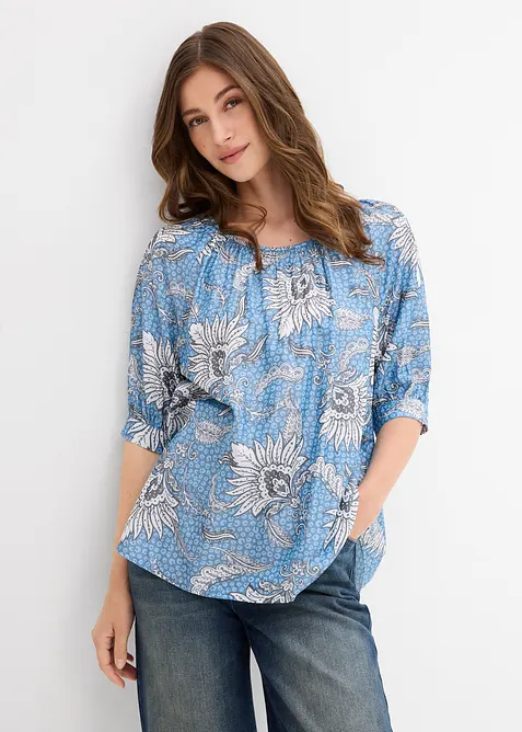 Blusa in misto viscosa fine, bonprix