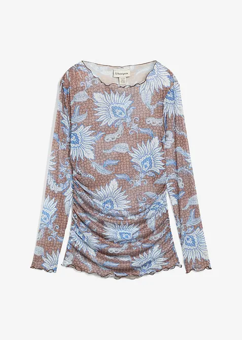 Maglia a maniche lunghe in mesh fine, bonprix