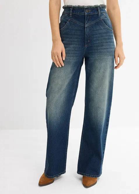 Jeans straight, vita alta, bonprix