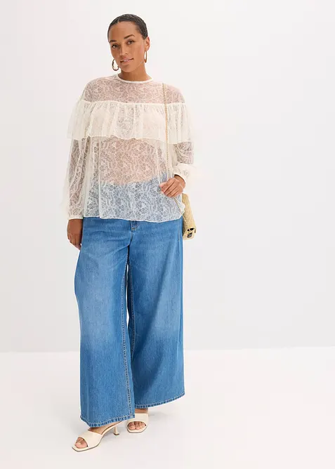 Blusa in pizzo, bonprix