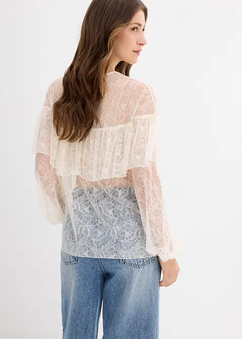 Blusa in pizzo, bonprix