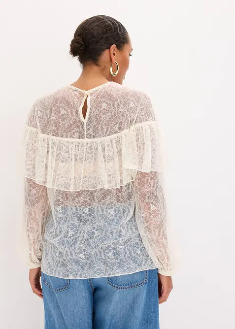 Blusa in pizzo, bonprix