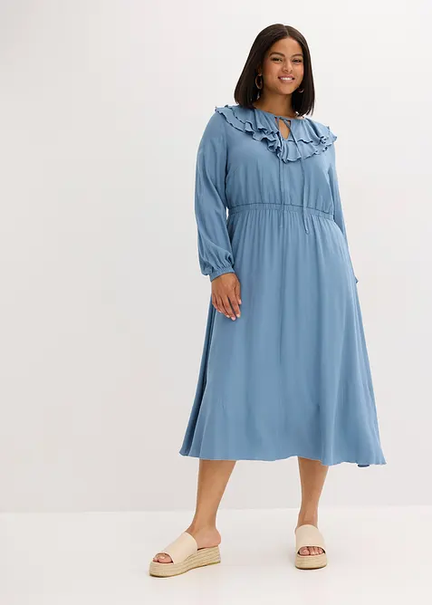 Abito lungo in viscosa fluente, bonprix