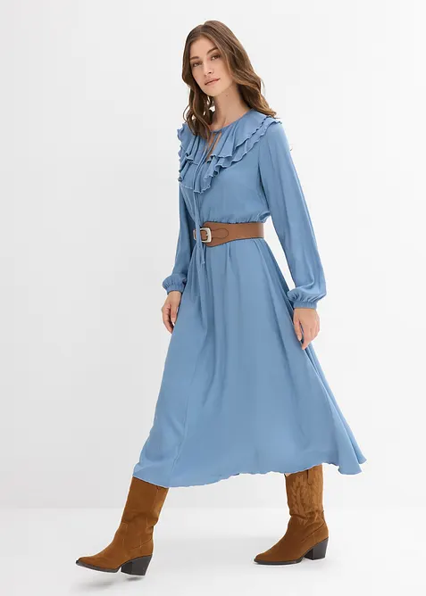 Abito lungo in viscosa fluente, bonprix