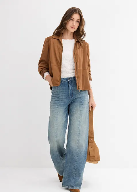 Giacca in similpelle scamosciata, bonprix