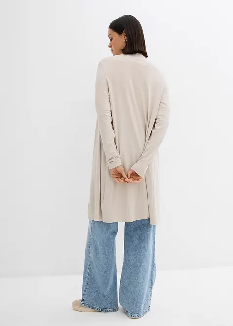 Cardigan lungo in morbido misto viscosa, bonprix