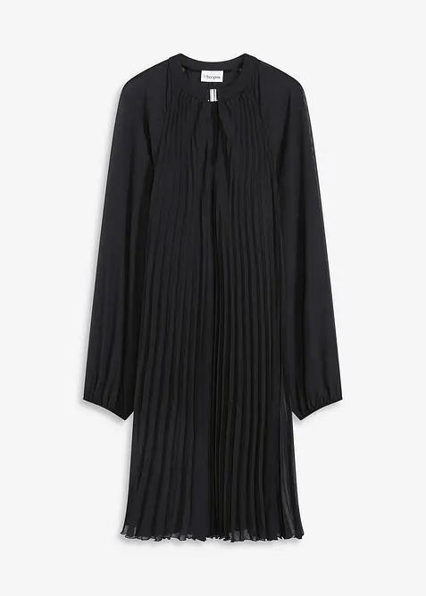 Miniabito plissettato in fine chiffon, bonprix