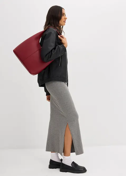 Gonna midi in viscosa fluente, bonprix