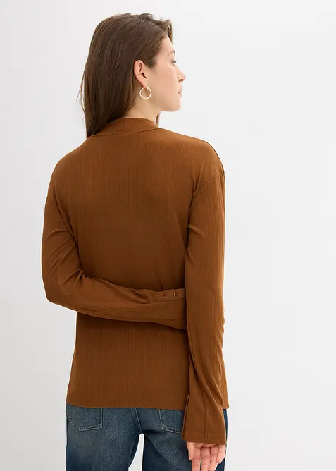 Maglia a maniche lunghe a coste, bonprix