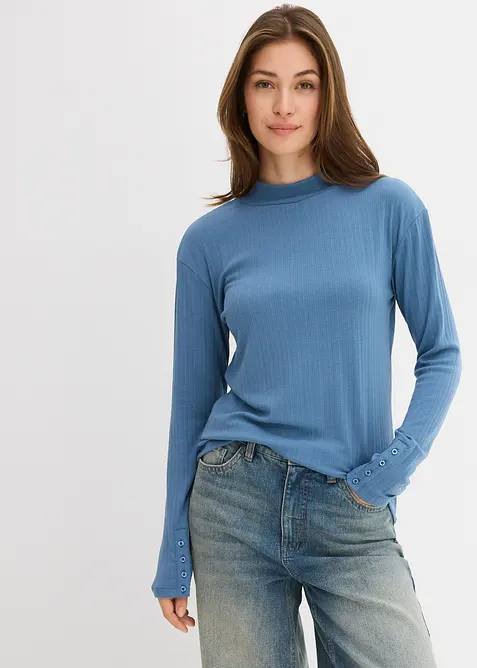 Maglia a maniche lunghe a coste, bonprix