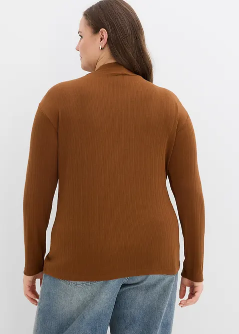 Maglia a maniche lunghe a coste, bonprix