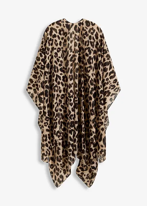 Poncho leopardato, bonprix