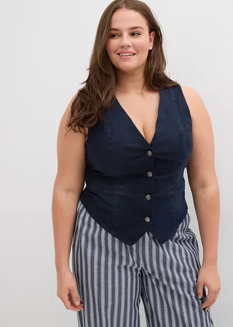 Gilet in jeans, bonprix
