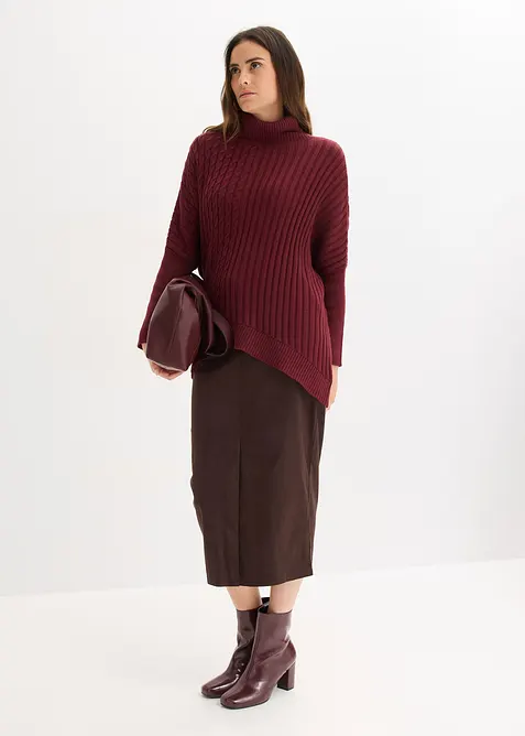 Maglione oversize stile poncho, bonprix