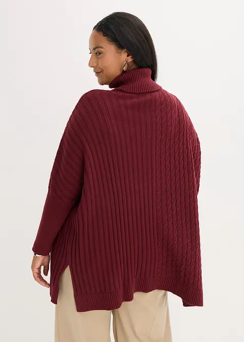 Maglione oversize stile poncho, bonprix