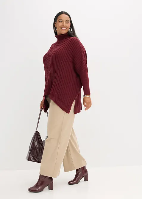 Maglione oversize stile poncho, bonprix