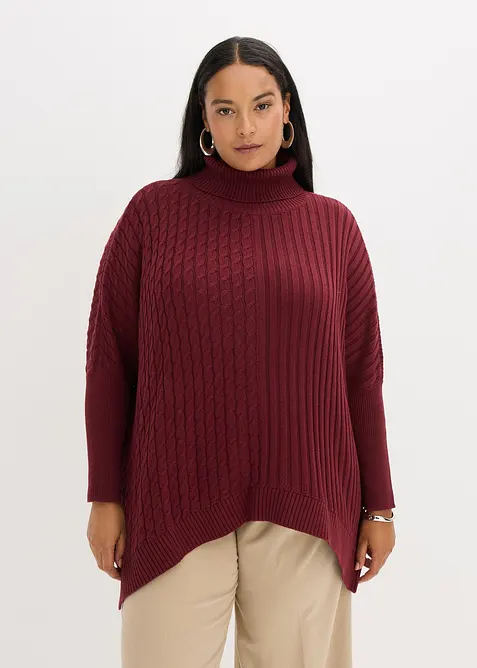Maglione oversize stile poncho, bonprix