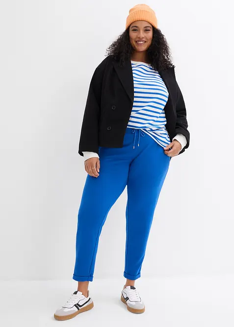 Pantaloni con elastico in vita in misto viscosa, bonprix