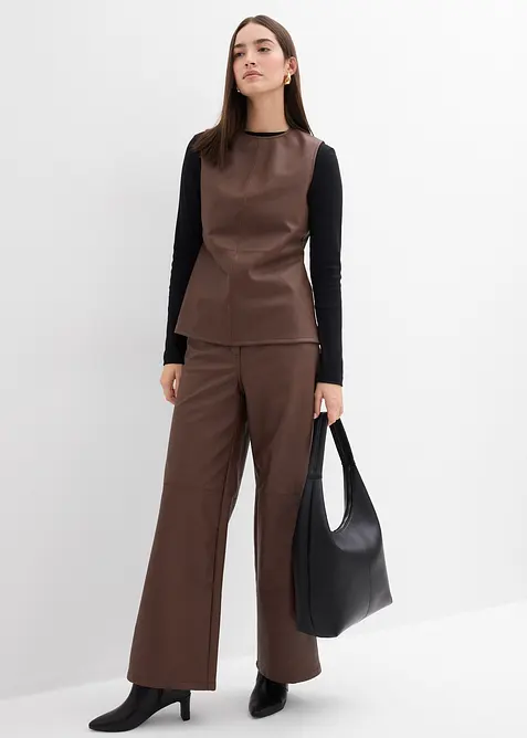 Pantaloni in similpelle, bonprix