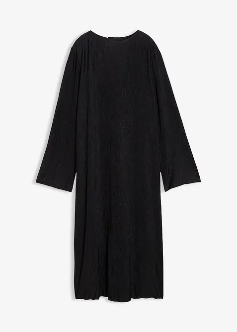 Abito midi in crinkle strutturato, bonprix