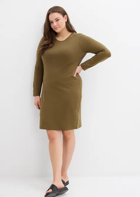 Abito in jersey di cotone elasticizzato (pacco da 2), bonprix