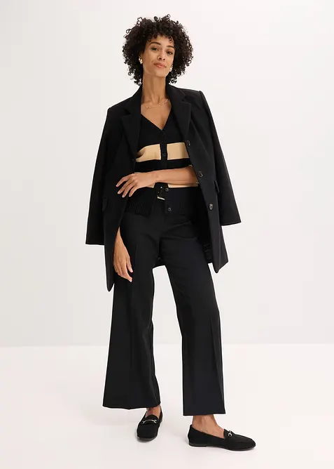 Cardigan in maglia di cotone a righe, bonprix