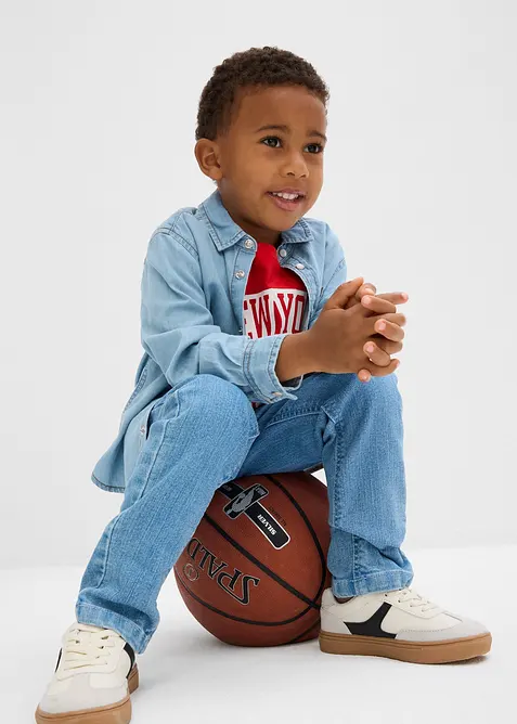 Jeans elasticizzati slim fit, straight, bonprix