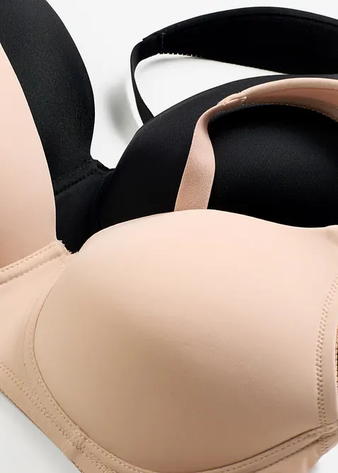Reggiseno con coppe preformate senza ferretto (pacco da 2), bonprix