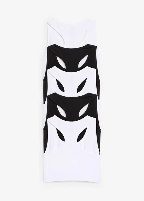 Reggiseno bustier con cotone biologico morbido (pacco da 5), bonprix