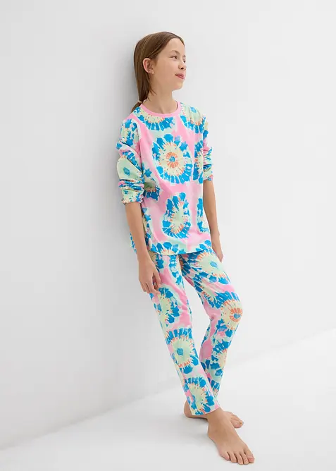 Pigiama + pigiama estivo con cotone biologico morbido (set 4 pezzi), bonprix