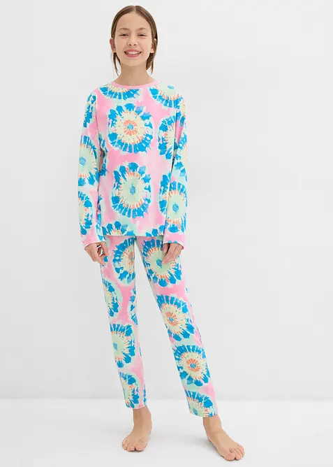 Pigiama + pigiama estivo con cotone biologico morbido (set 4 pezzi), bonprix