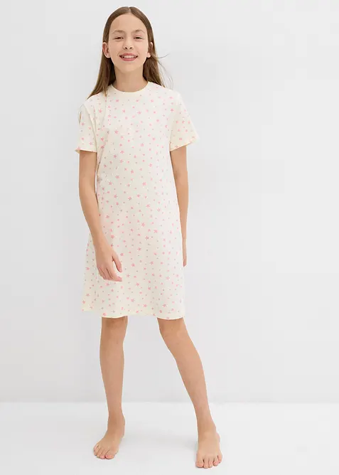 Camicia da notte in puro cotone biologico (pacco da 3), bonprix