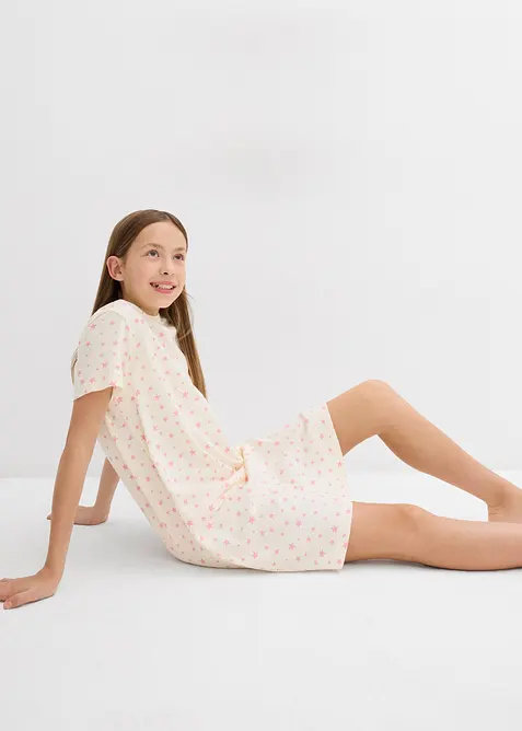 Camicia da notte in puro cotone biologico (pacco da 3), bonprix